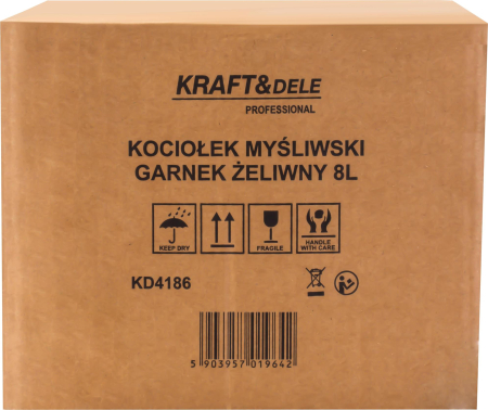 Ceaun de vanatoare din fonta cu capac si picioare 8L (KD4186) [14]