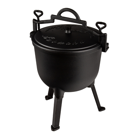 Casa - Ceaun din fonta 10 litri cu picioare detasabile pentru foc deschis (M90033)