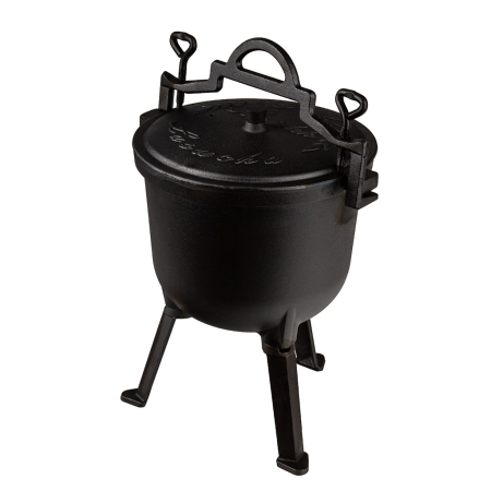 Casa - Ceaun din fonta 8 litri cu picioare detasabile pentru foc deschis (M90032)