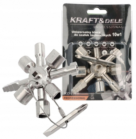 Extras suruburi piulite - Cheie 10 in 1 in trepte pentru calorifer radiator (KD1134)