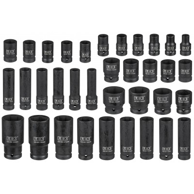 Set tubulare de impact 1/2" scurte si lungi 8-32 mm, 35 piese in valiza (LXISS36E) [3]