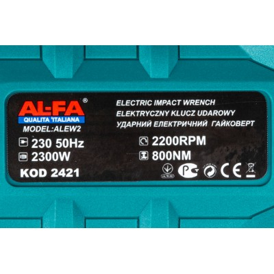 Cheie de strangere cu impact electrica 2300W 800Nm 1/2" (ALEW2) [10]