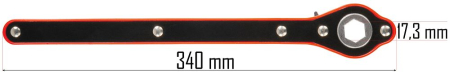 Cheie inelara cu clichet 17mm hexagonala 340mm universala pentru cric trapezoidal (PM-PTR-2500TG) [3]