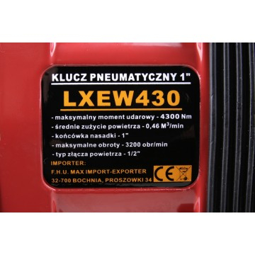 Cheie pneumatica cu impact 1 4300Nm 3200rpm 6-8 bar (LXEW430) [9]