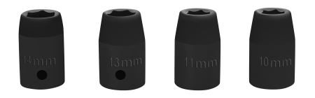 Cheie pneumatica de impact 1/2" 1800 Nm cu set 13 piese (KD5784) [9]