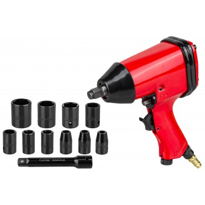 Cheie pneumatica de impact cu set tubulare 10 piese, 310 Nm, 1/2 inch (LXAW50) [1]