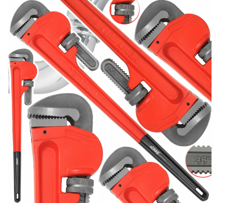 Clesti pentru extras / demontat - Cheie reglabila tip mox Stillson pentru tevi 36tol 900mm (V86513)