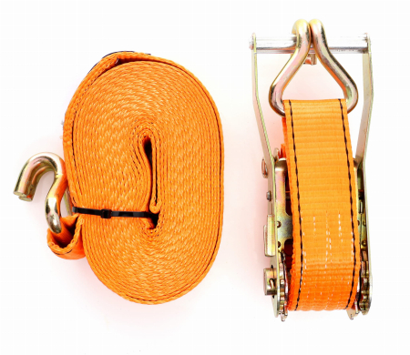 Scripete/chinga auto/troliu - Chinga curea centura de ancorare cu clichet 4m 35mm 2 tone (KD1324)