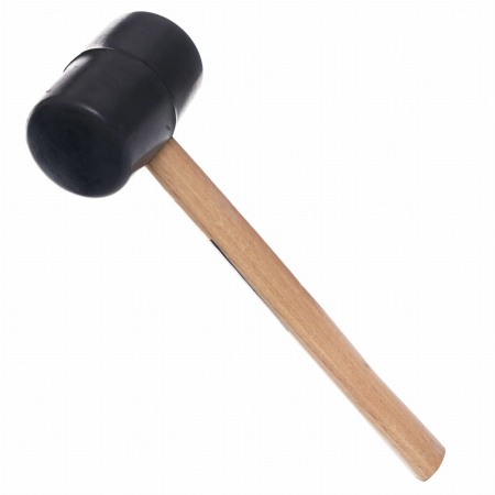 Scule de mana - Ciocan de cauciuc cu mâner din lemn (KD900)