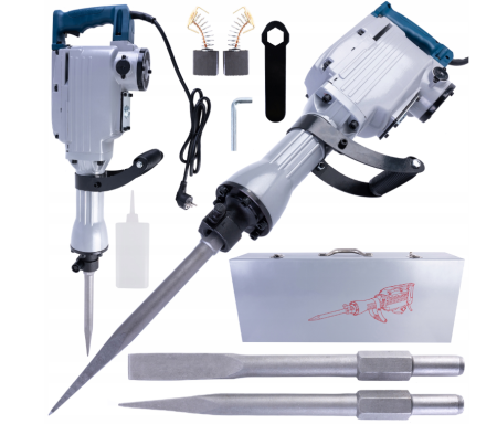 Altele - Ciocan demolator electric 3200W, 60J, HEX-30, cu 2 dalti si valiza metalica (BX-159)