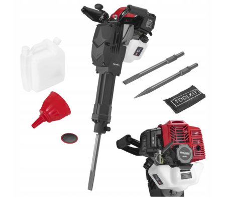 Ciocane rotopercutoare - Ciocan demolator pe benzina 52cc 4.9kW cu energie impact 35–65J pentru lucrari constructii (KD3475)