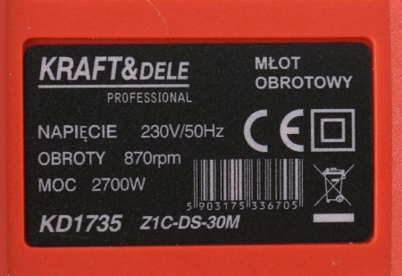 Ciocan demolator SDS 2700W 6J rotopercutor picamer picamar (KD1735) [5]