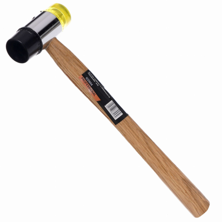 Scule de mana - Ciocan din cauciuc-plastic 35mm cu maner din lemn (KD904)