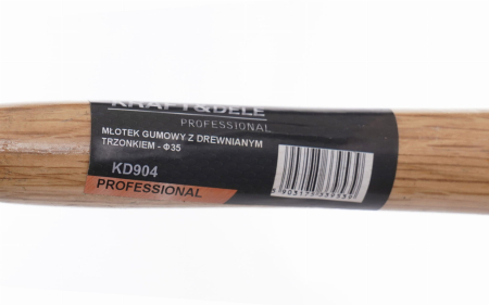 Ciocan din cauciuc-plastic 35mm cu maner din lemn (KD904) [6]