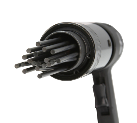 Ciocan pneumatic cu ace 19 pini, 4500 bpm, pentru indepartarea ruginii si vopselei (M90290) [1]