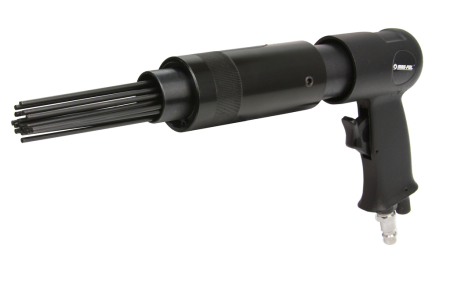 Altele - Ciocan pneumatic cu ace 19 pini, 4500 bpm, pentru indepartarea ruginii si vopselei (M90290)