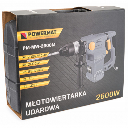 Ciocan rotopercutor, demolator 5.5J SDS+ 2600W (PM1003) [10]