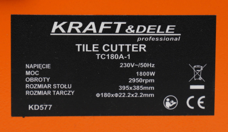 Circular de taiat placi gresie si faiant 600W ø180mm (KD577) [9]