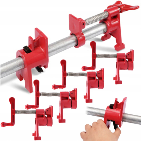 Altele - Set 4 menghine cleme tamplarie prelucrare lemn teava tub 3/4