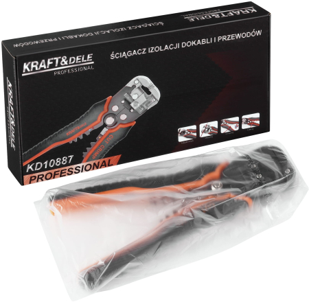 Cleste automat dezizolat cabluri 0.05-10mm2 cu limitator si taietor (KD10887) [13]