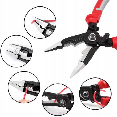 Cleste multifunctional de precizie dezizolare sertizare 9in1 9 Inch (KD10848) [3]