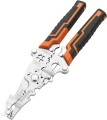 Cleste multifunctional pliabil pentru dezizolat si sertizat cabluri (KD12693) [3]