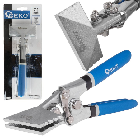 Altele - Cleste pentru modelarea profilelor din tabla 210 mm cu falci 80x35 mm (G01669A)