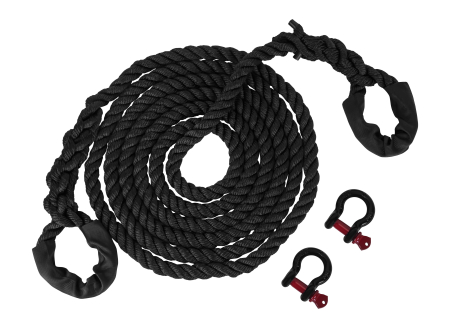 Ancorare si ridicare - Coarda cinetica 8 m x 32 mm cu rezistenta la rupere 4,7 T si 2 chei Omega (KD11031)