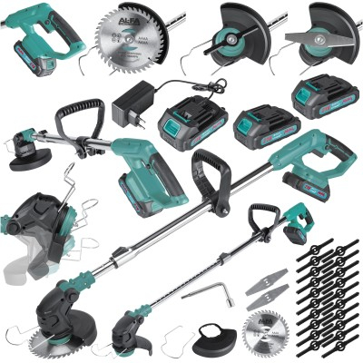 Aparate de tuns - Coasa si trimmer pe acumulator 21V 2Ah cu 10000 rpm si latime de taiere 150 mm (ALCGT2B-21V)