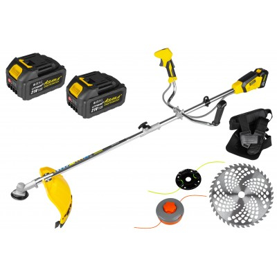 Coasa si trimmer pe acumulator 21V 4Ah cu fir disc si 10000 rpm (ASCGTBH-21V) [2]