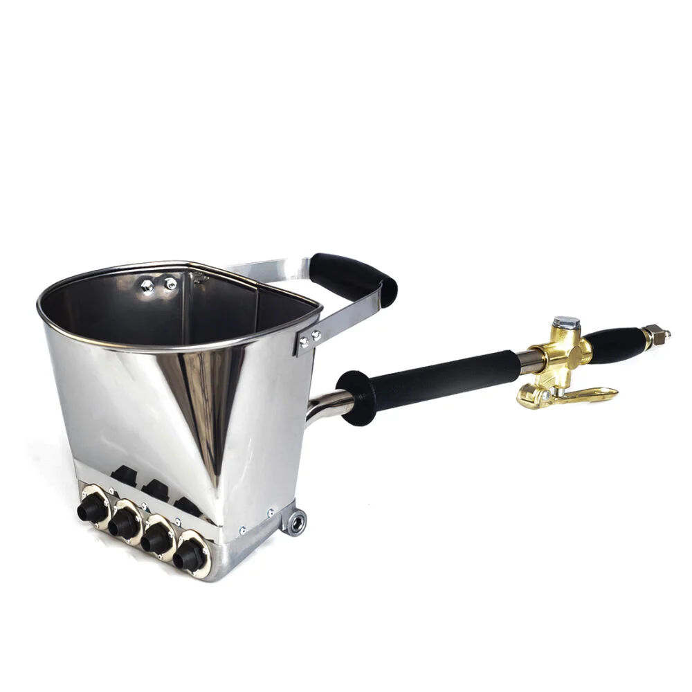 Compresor aer 100l 10bar 2 pistoane + furtun cauciuc pneumatic compresor aer + masina aparat pneumatic tencuit pereti cu 8 duze (TA367+KD1467+TA1472) [29]