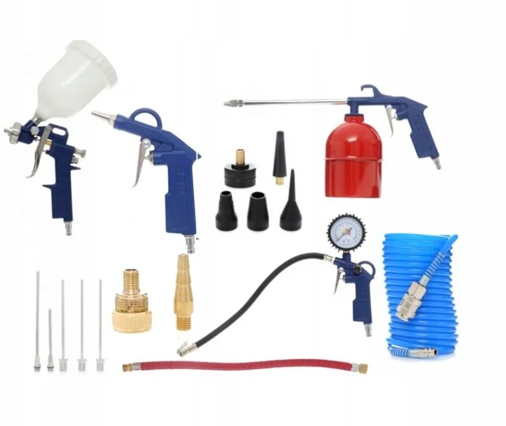 Compresor aer 100l 10bar 2 pistoane + set kit 18 accesorii pneumatice + ulei compresor (TA367+KD2100+EFT-6093) [22]