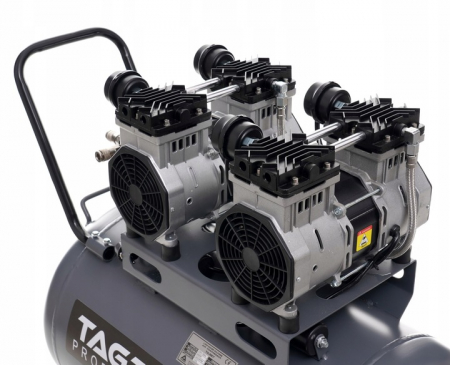 Compresor aer 100L 10BAR fara ulei silentios 580L/min 2X2000W 5.4HP (TA3387) [8]