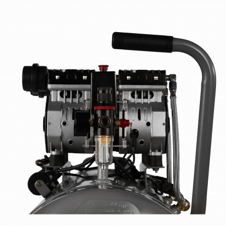 Compresor aer 100L fara ulei silentios 2x1500W 585 Lmin (KD1398) [3]