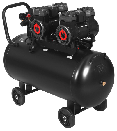 Compresor aer 100L fara ulei silentios 2x2200W 585L/min (KD4083) [5]