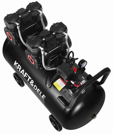 Compresor aer 100L fara ulei silentios 2x2200W 585L/min (KD4083) [16]