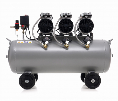 Compresor aer 100L fara ulei silentios 3x1500W 911 L/min (KD1397) [11]
