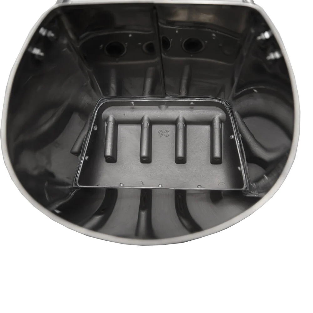 Compresor aer 100l fara ulei, silentios 3x1500w + furtun cauciuc pneumatic compresor aer 20m 20bar + masina aparat pneumatic tencuit pereti cu 8 duze (KD1397+KD1467+TA1472) [10]