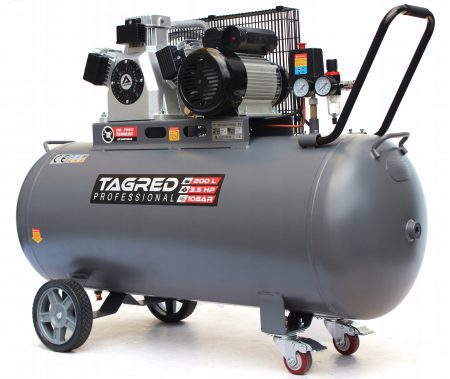 Compresoare - Compresor aer 200L 10BAR fara ulei 911Lmin 3500W 4.8CP (TA3395)