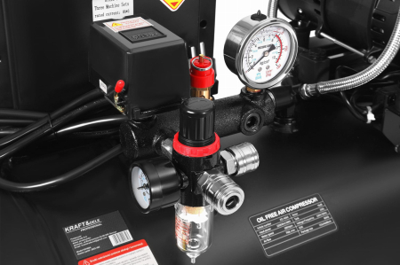 Compresor aer 200L fara ulei silentios 3x2200W 750L/min (KD4084) [10]