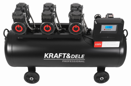 Compresor aer 200L fara ulei silentios 3x2200W 750L/min (KD4084) [1]