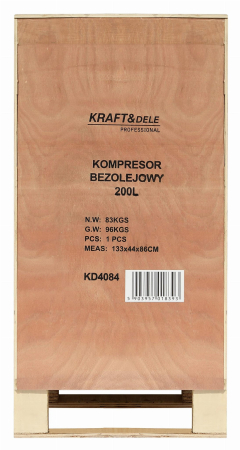 Compresor aer 200L fara ulei silentios 3x2200W 750L/min (KD4084) [20]
