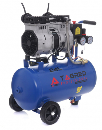 Compresor aer 24L fara ulei silentios 1100kW 218L min  (TA383) [4]