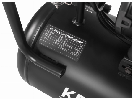 Compresor aer 24L fara ulei silentios 1450W 249 Lmin (KD4081) [13]
