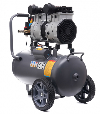 Compresor aer 24L fara ulei silentios 1750W 218 L/min (TA3383) [5]