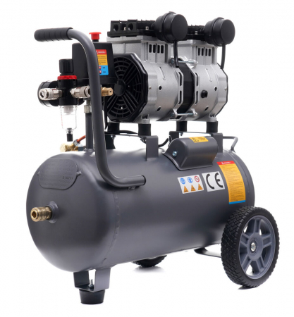 Compresor aer 24L fara ulei silentios 1750W 218 L/min (TA3383) [7]