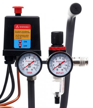 Compresor aer 24L fara ulei silentios 1750W 218 L/min (TA3383) [11]