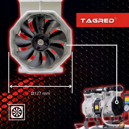 Compresor aer 24L fara ulei silentios 1750W 218 L/min (TA3383) [13]