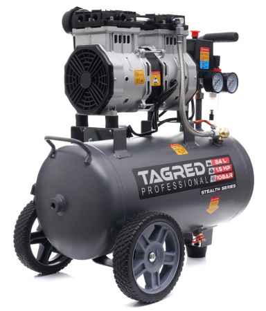 Compresor aer 24L fara ulei silentios 1750W 218 L/min (TA3383) [6]
