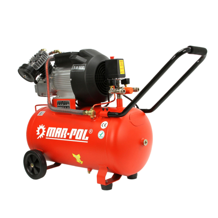 Scule electrice - Compresor aer 50l, 2 pistoane in V, 2.2kW, 8 bar, 390 l/min (M88410)